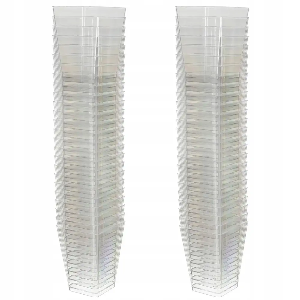 kvadratne pvc skodelice za sladice 120ml 50 kosov