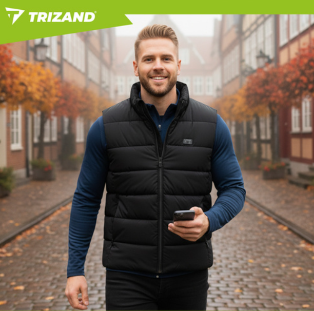 električni ogrevan jopič (unisex) črni