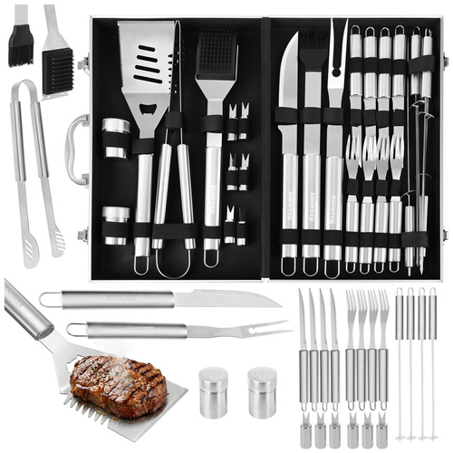 pribor za žar 26 delni set + kovček Pribor za žar,žar,peka,piknik,orodje za žar,žarni pribor